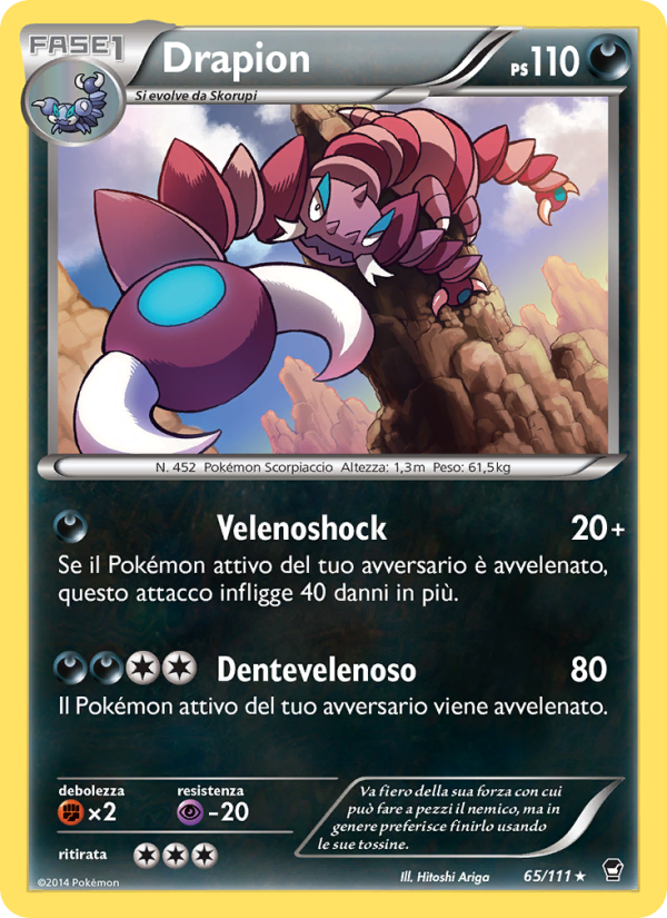 Drapion 065/114 — Furious Fists (Italian Pokémon TCG card)