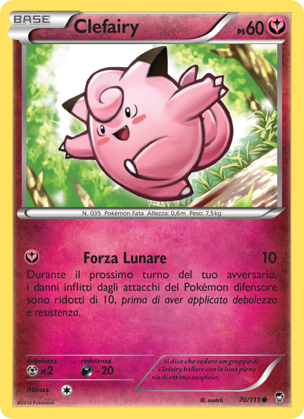 Clefairy 070/114 — Furious Fists (Italian Pokémon TCG card)
