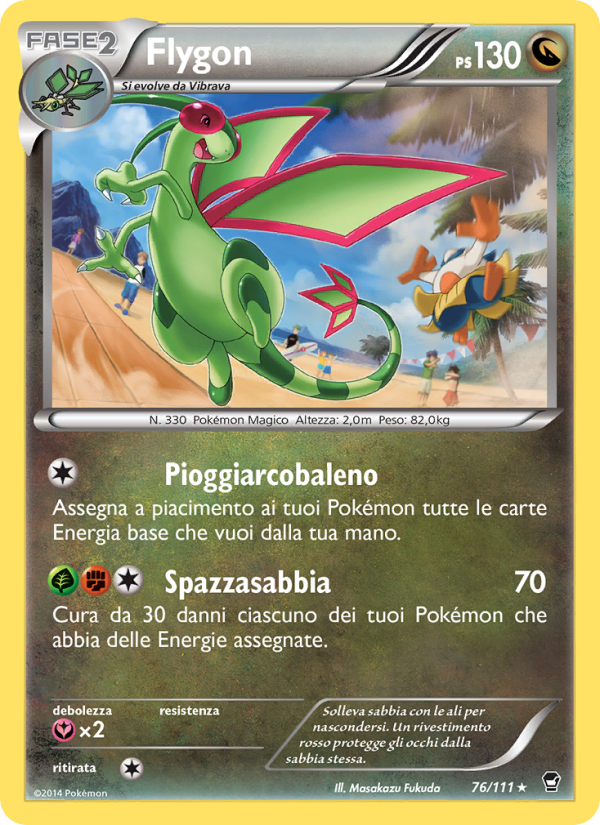 Flygon 076/114 — Furious Fists (Italian Pokémon TCG card)