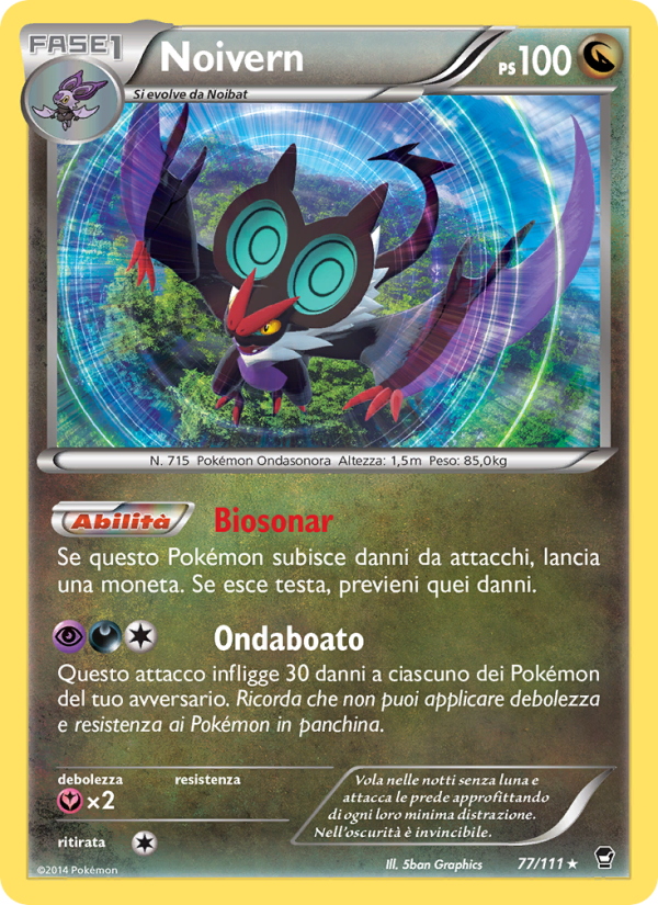 Noivern 077/114 — Furious Fists (Italian Pokémon TCG card)