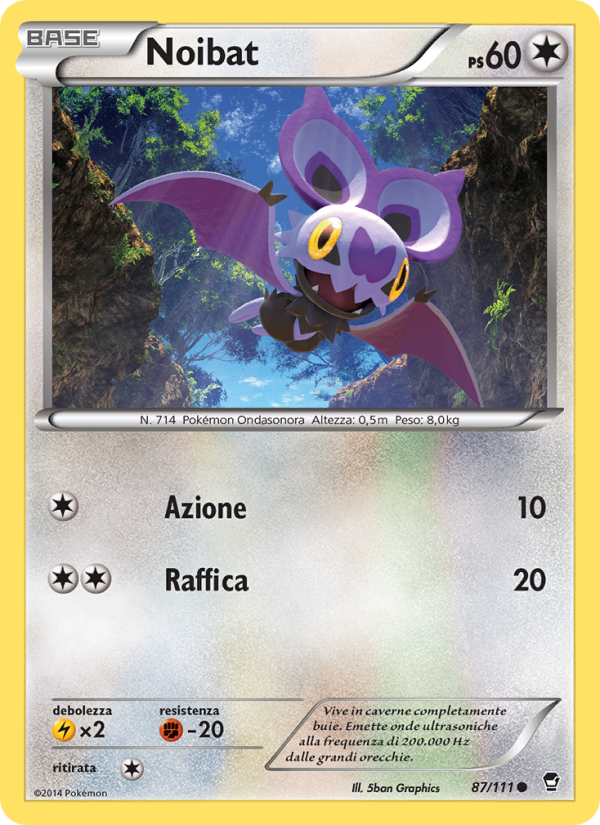Noibat 087/114 — Furious Fists (Italian Pokémon TCG card)