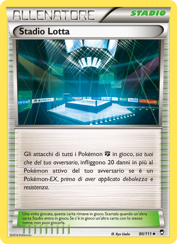 Stadio Lotta 090/114 — Furious Fists (Italian Pokémon TCG card)