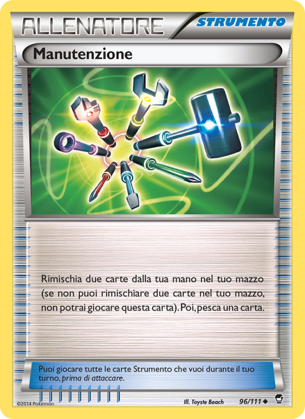 Manutenzione 096/114 — Furious Fists (Italian Pokémon TCG card)
