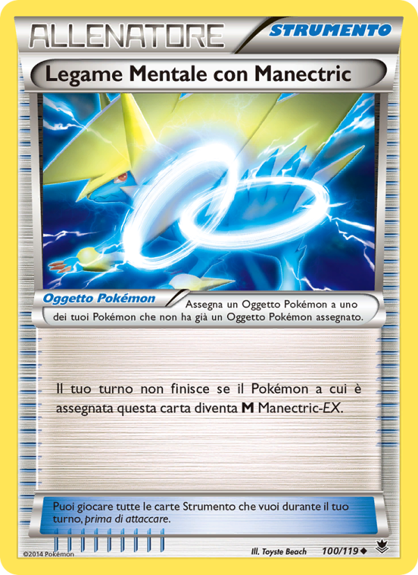 Legame Mentale con Manectric 100/124 — Phantom Forces (Italian Pokémon TCG card)