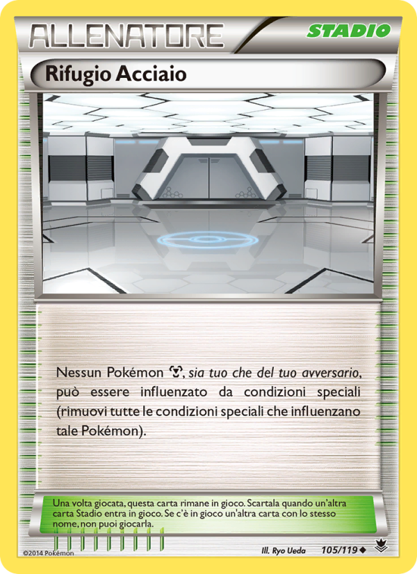 Rifugio Acciaio 105/124 — Phantom Forces (Italian Pokémon TCG card)