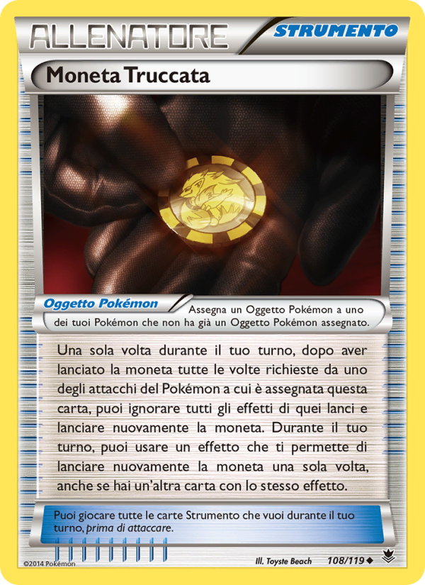 Moneta Truccata 108/124 — Phantom Forces (Italian Pokémon TCG card)