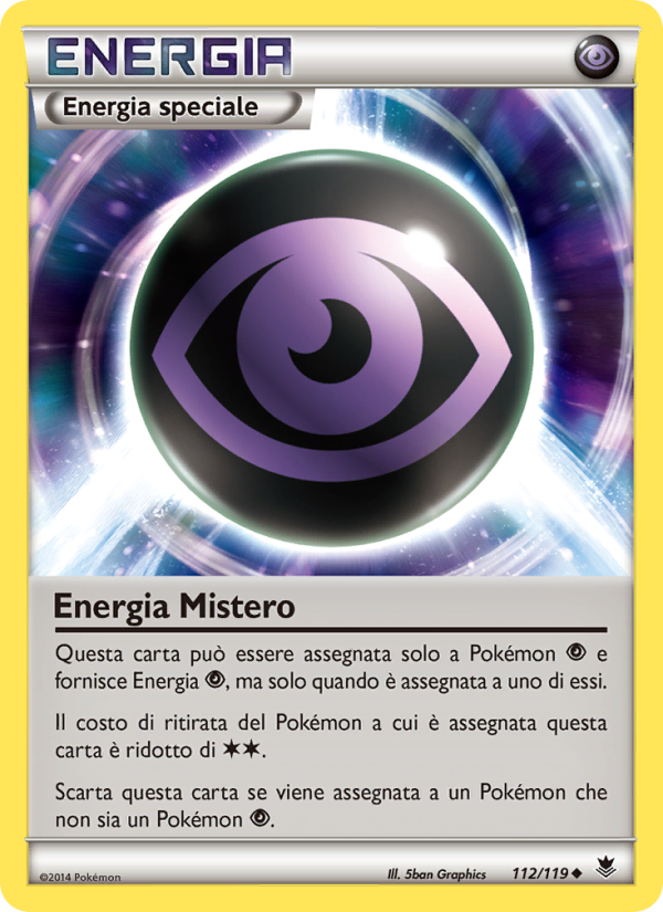 Energia Mistero 112/124 — Phantom Forces (Italian Pokémon TCG card)