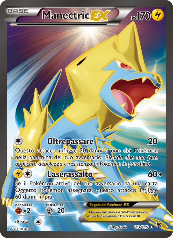 Manectric EX 113/124 — Phantom Forces (Italian Pokémon TCG card)
