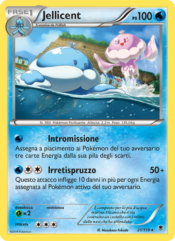 Jellicent 021/124 — Phantom Forces (Italian Pokémon TCG card)