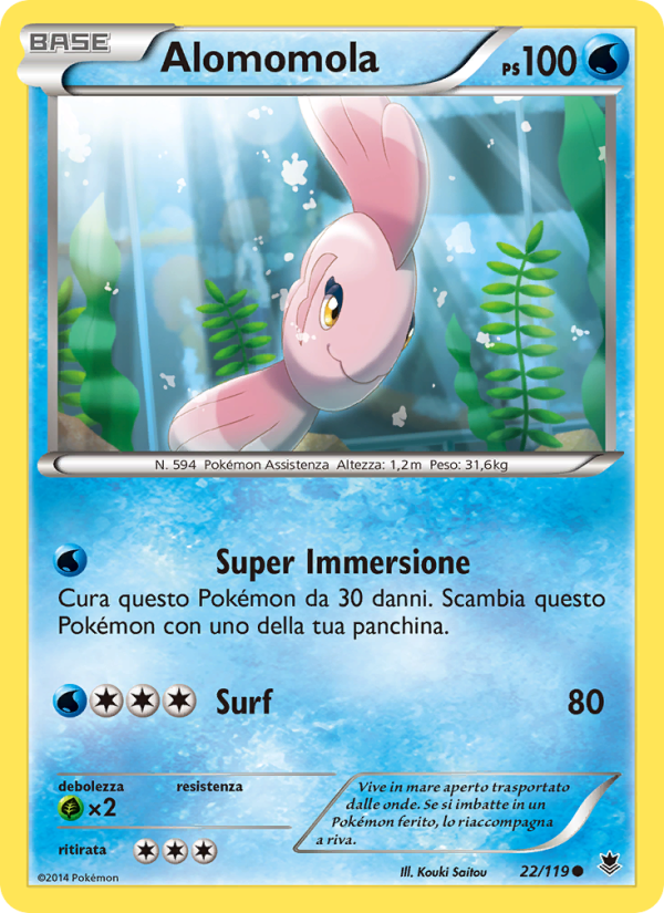 Alomomola 022/124 — Phantom Forces (Italian Pokémon TCG card)