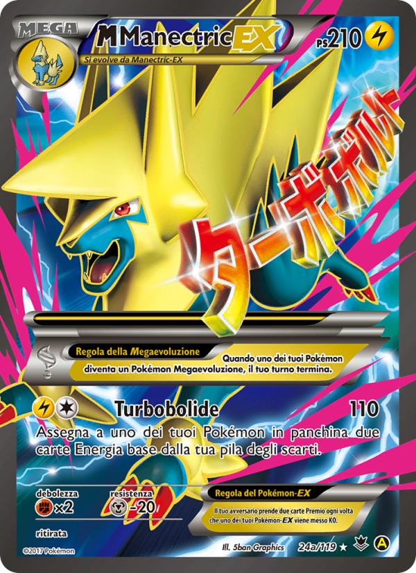 M Manectric EX 24a — Phantom Forces (Italian Pokémon TCG card)