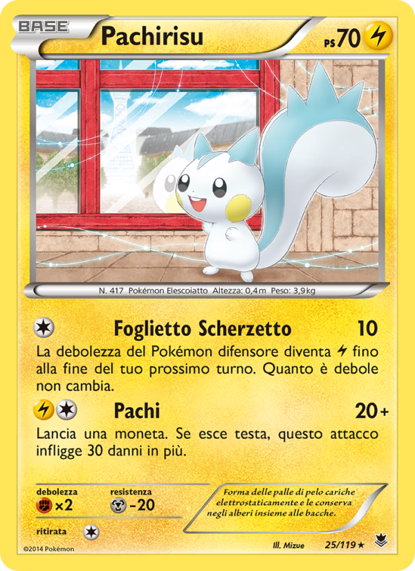 Pachirisu 025/124 — Phantom Forces (Italian Pokémon TCG card)