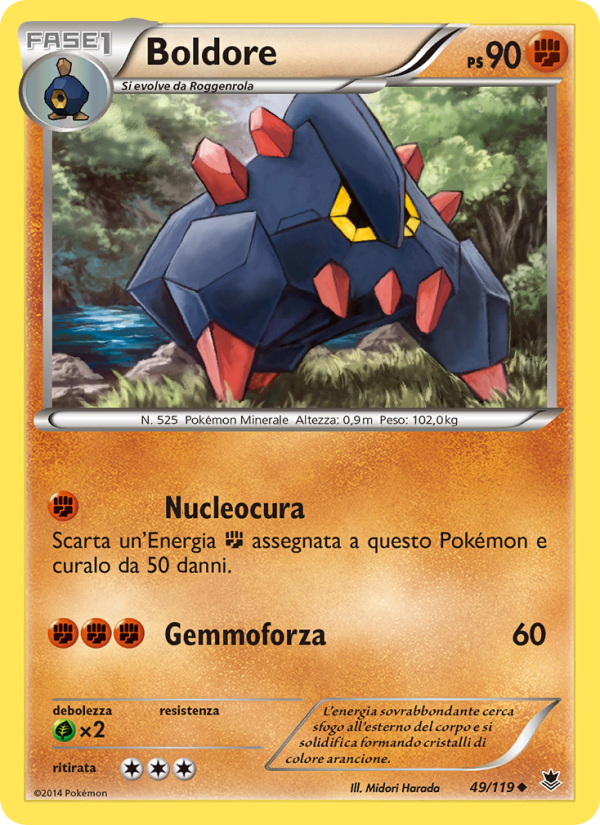 Boldore 049/124 — Phantom Forces (Italian Pokémon TCG card)