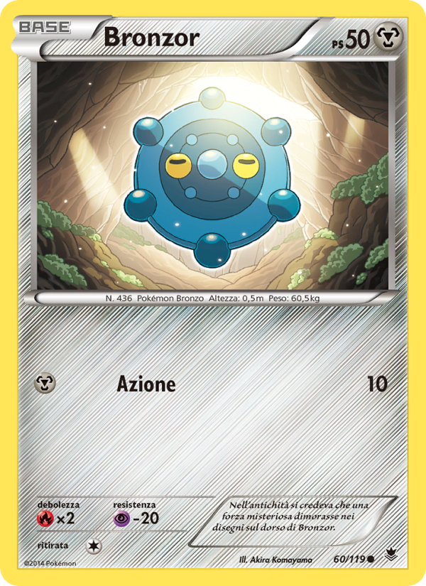 Bronzor 060/124 — Phantom Forces (Italian Pokémon TCG card)