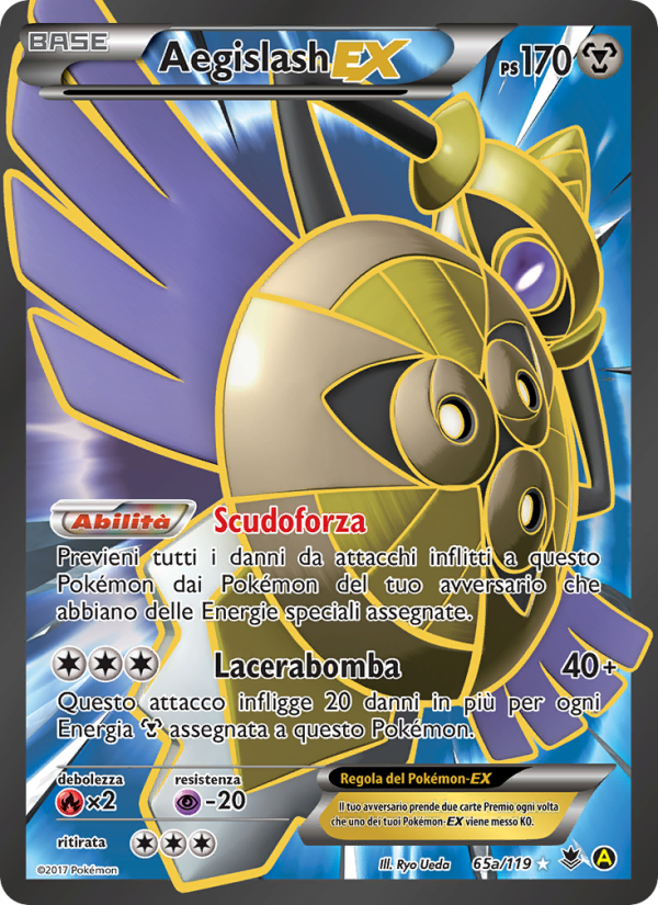 Aegislash EX 065/124 — Phantom Forces (Italian Pokémon TCG card)