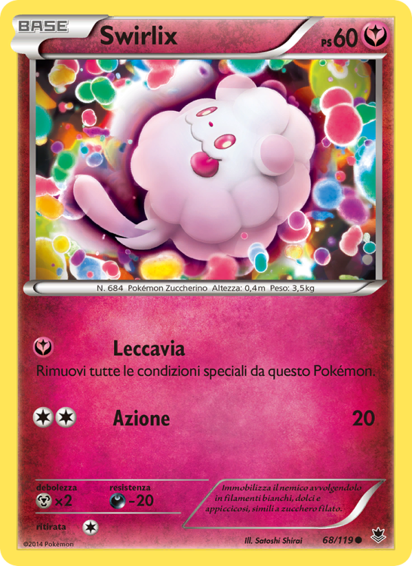 Swirlix 068/124 — Phantom Forces (Italian Pokémon TCG card)