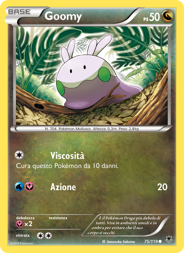 Goomy 075/124 — Phantom Forces (Italian Pokémon TCG card)