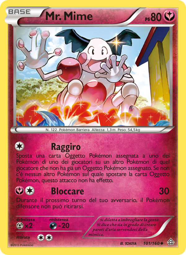 Mr. Mime 101/164 — Primal Clash (Italian Pokémon TCG card)