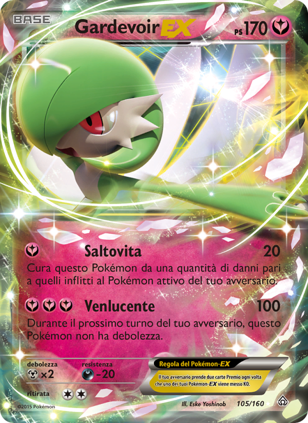 Gardevoir EX 105/164 — Primal Clash (Italian Pokémon TCG card)