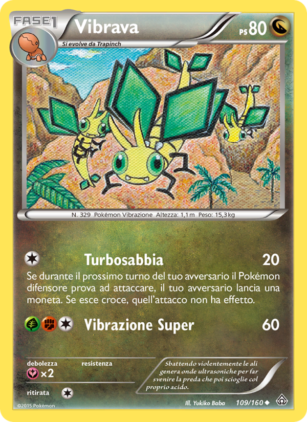 Vibrava 109/164 — Primal Clash (Italian Pokémon TCG card)