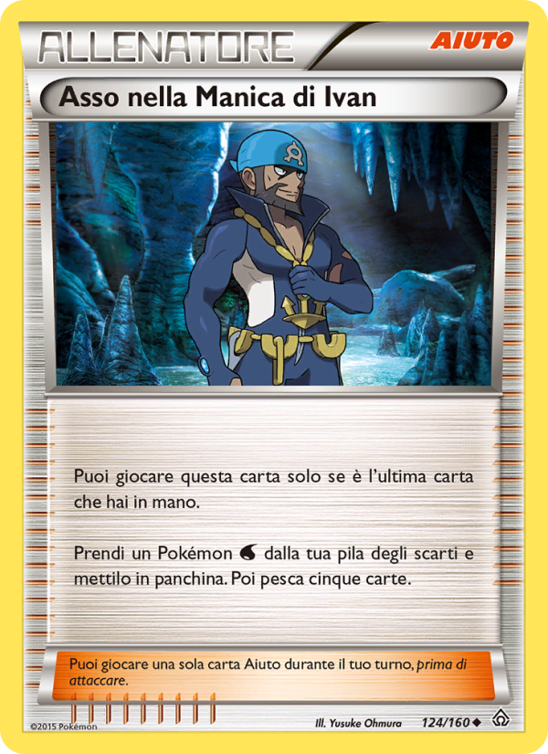 Asso nella Manica di Ivan 124/164 — Primal Clash (Italian Pokémon TCG card)