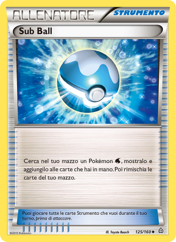 Sub Ball 125/164 — Primal Clash (Italian Pokémon TCG card)