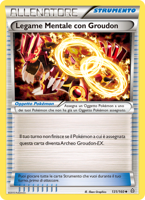 Legame Mentale con Groudon 131/164 — Primal Clash (Italian Pokémon TCG card)