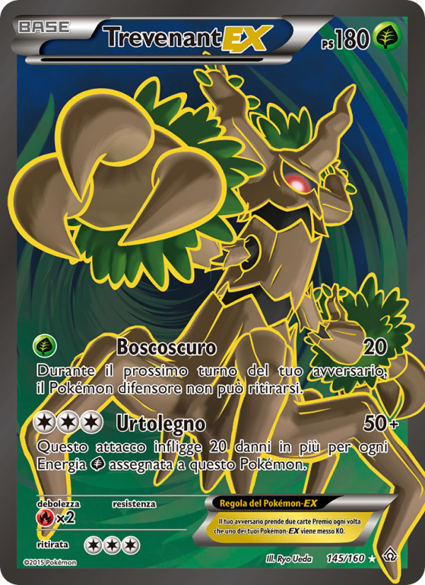 Trevenant EX 145/164 — Primal Clash (Italian Pokémon TCG card)