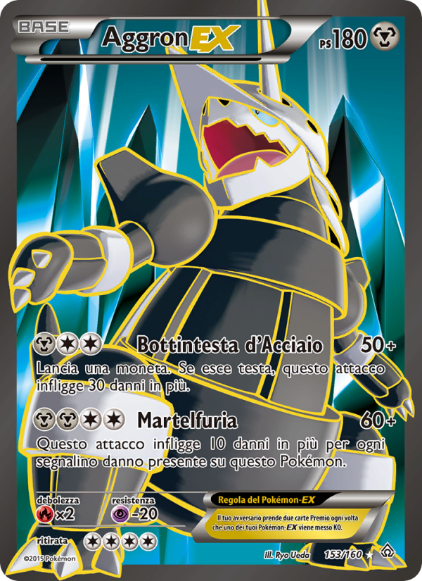 Aggron EX 153/164 — Primal Clash (Italian Pokémon TCG card)