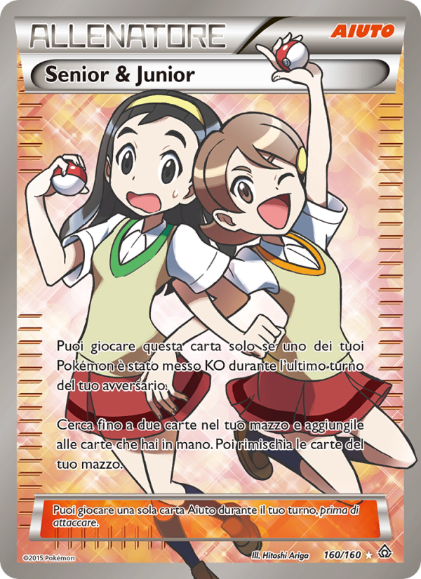Senior & Junior 160/164 — Primal Clash (Italian Pokémon TCG card)