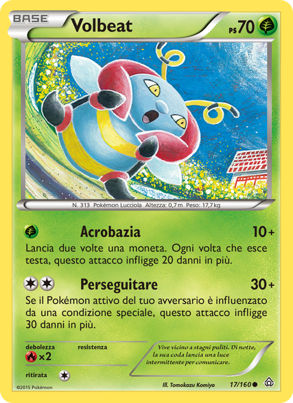 Volbeat 017/164 — Primal Clash (Italian Pokémon TCG card)