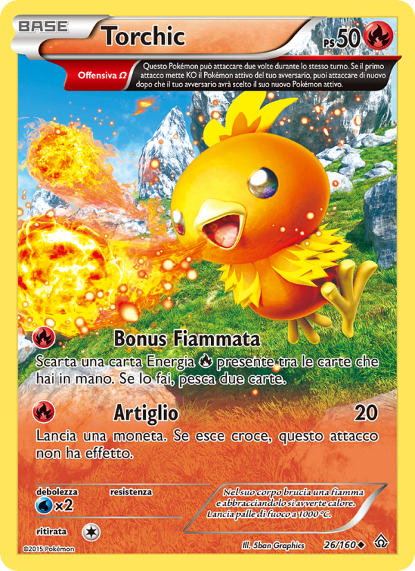 Torchic 026/164 — Primal Clash (Italian Pokémon TCG card)