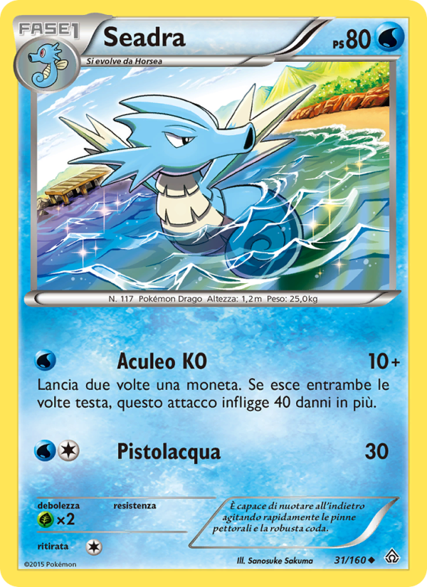 Seadra 031/164 — Primal Clash (Italian Pokémon TCG card)