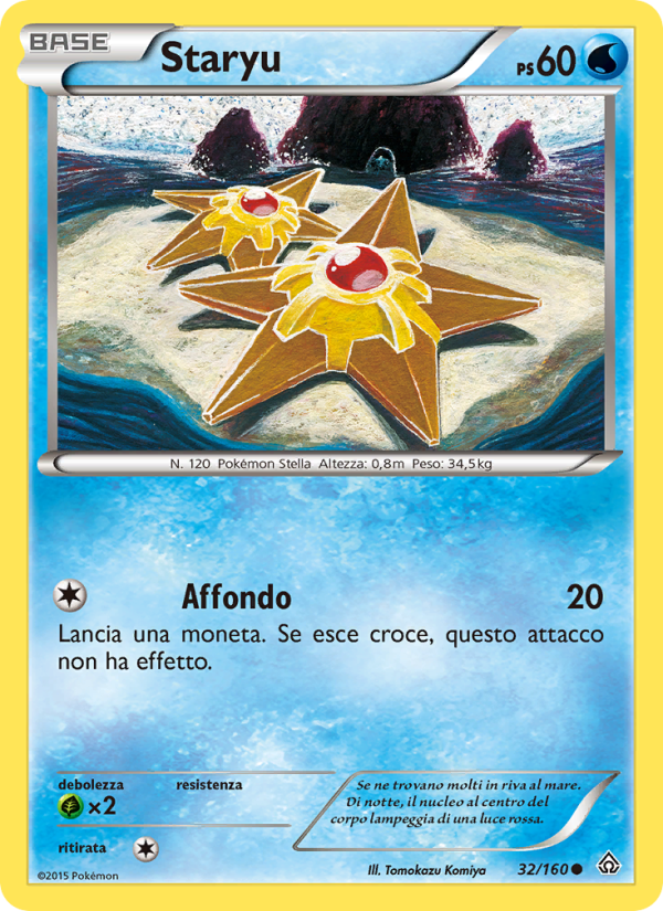 Staryu 032/164 — Primal Clash (Italian Pokémon TCG card)