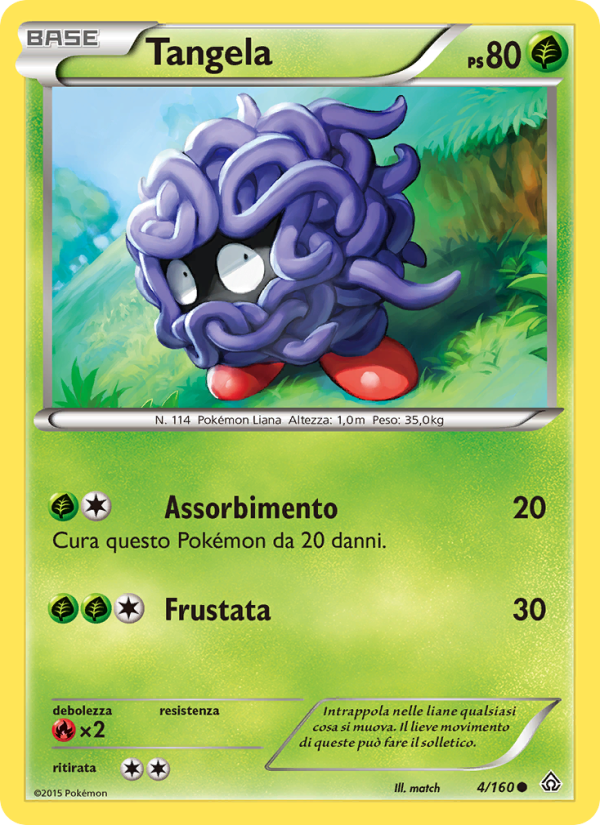 Tangela 004/164 — Primal Clash (Italian Pokémon TCG card)