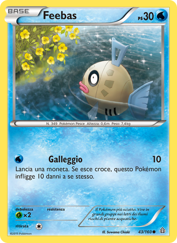 Feebas 043/164 — Primal Clash (Italian Pokémon TCG card)