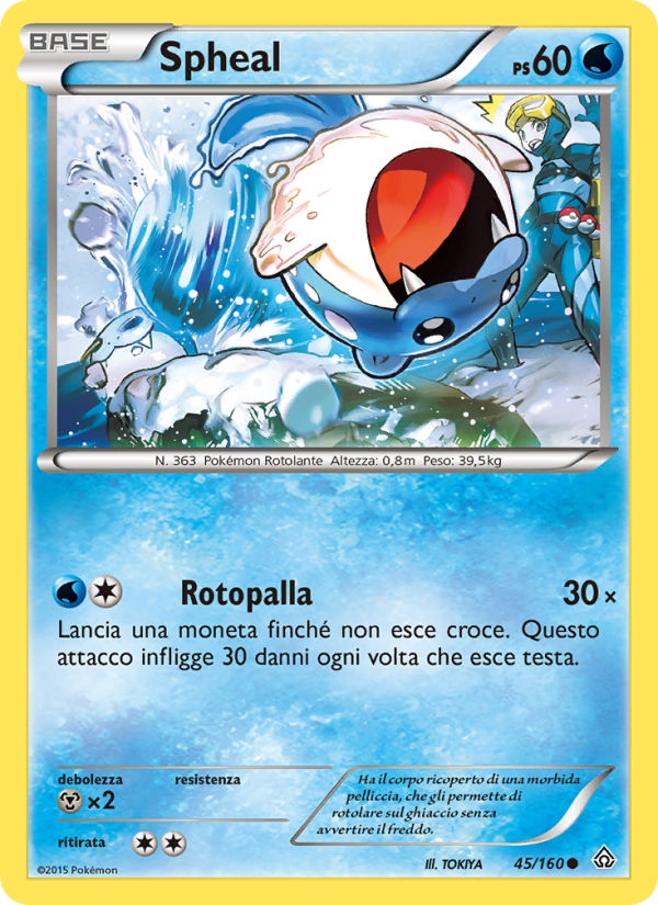 Spheal 045/164 — Primal Clash (Italian Pokémon TCG card)