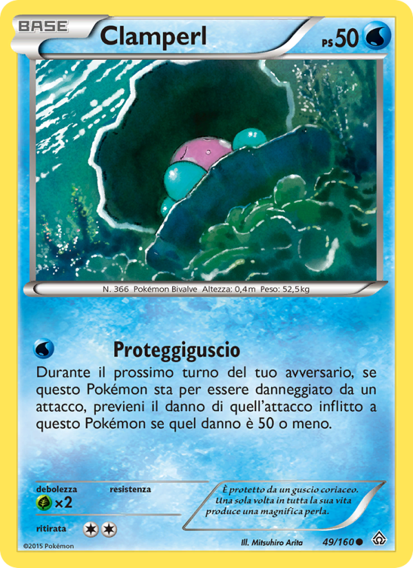 Clamperl 049/164 — Primal Clash (Italian Pokémon TCG card)