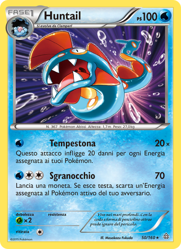 Huntail 050/164 — Primal Clash (Italian Pokémon TCG card)