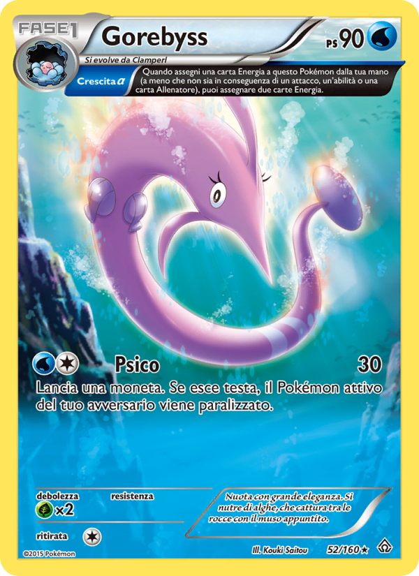 Gorebyss 052/164 — Primal Clash (Italian Pokémon TCG card)