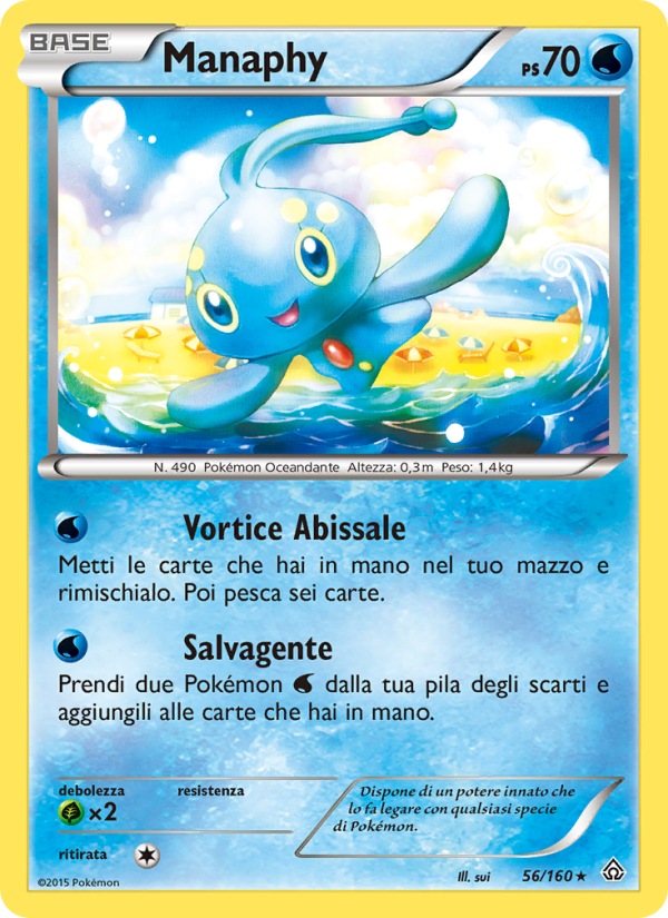 Manaphy 056/164 — Primal Clash (Italian Pokémon TCG card)