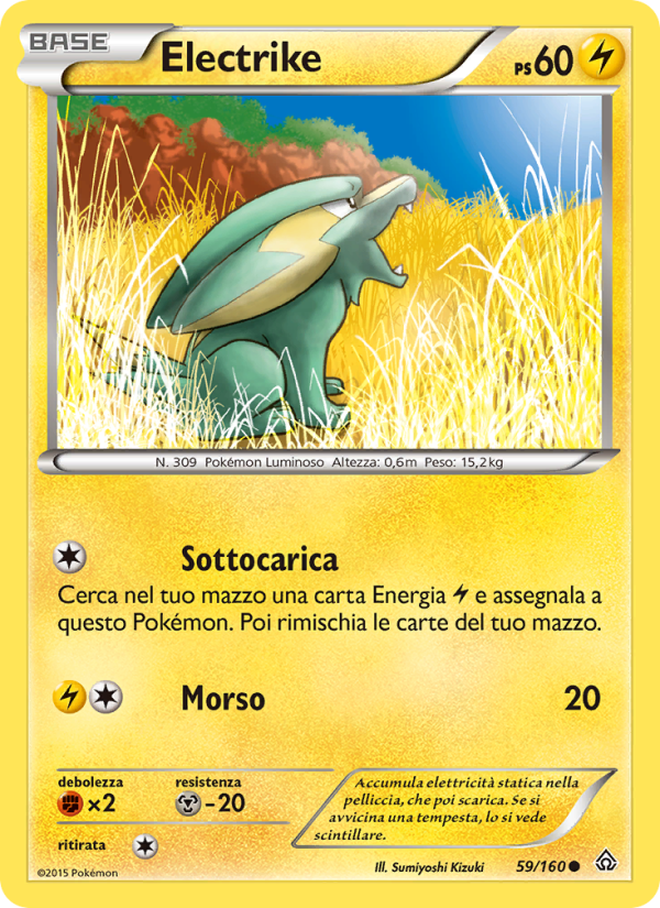 Electrike 059/164 — Primal Clash (Italian Pokémon TCG card)