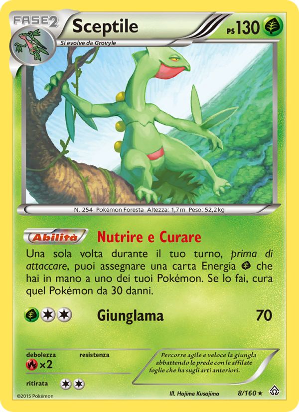 Sceptile 008/164 — Primal Clash (Italian Pokémon TCG card)