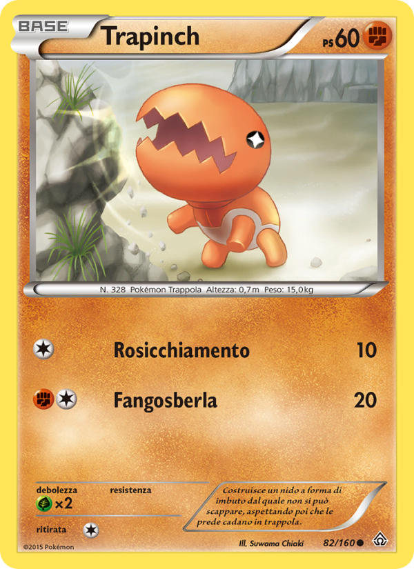 Trapinch 082/164 — Primal Clash (Italian Pokémon TCG card)