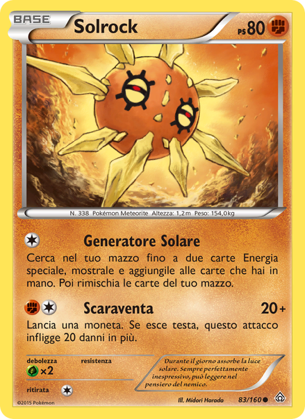 Solrock 083/164 — Primal Clash (Italian Pokémon TCG card)