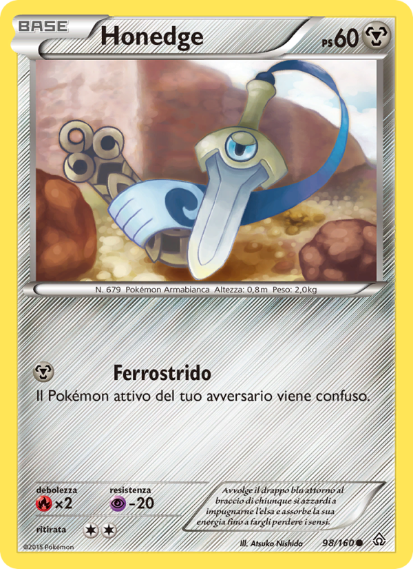 Honedge 098/164 — Primal Clash (Italian Pokémon TCG card)