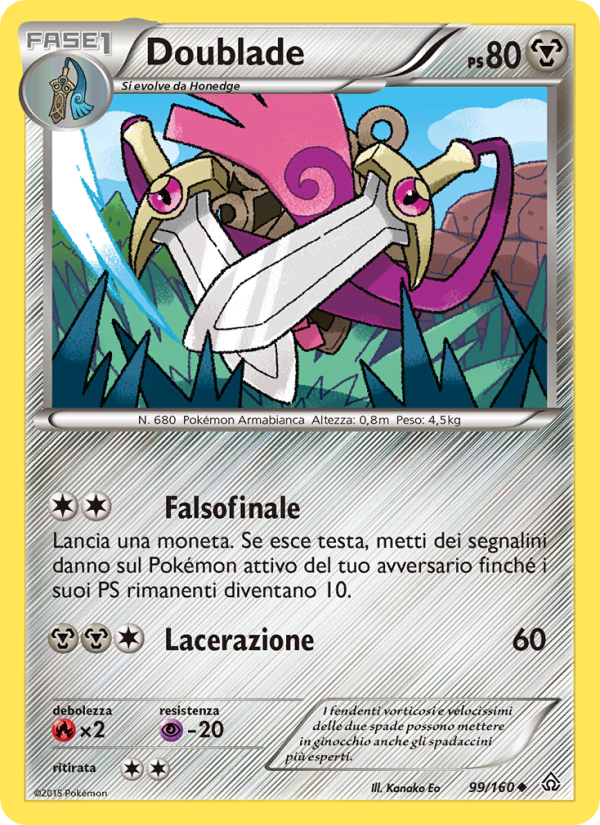 Doublade 099/164 — Primal Clash (Italian Pokémon TCG card)