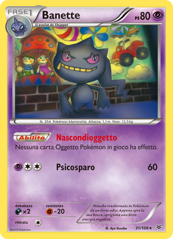 Banette 031/112 — Roaring Skies (Italian Pokémon TCG card)