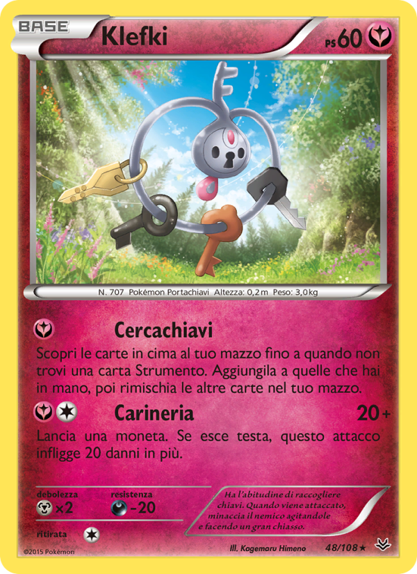 Klefki 048/112 — Roaring Skies (Italian Pokémon TCG card)