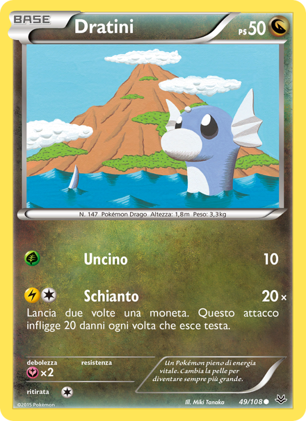 Dratini 049/112 — Roaring Skies (Italian Pokémon TCG card)